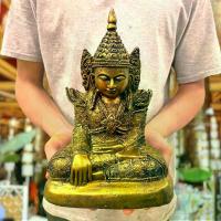 ราคา พระมหามัยมุนี พระพุทธรูปทรงเครื่องกษัตริย์พม่า หน้าตัก 8 นิ้ว สีทองโบราณ เป็นพระพุทธรูปศักดิ์สิทธิ์คู่ประเทศพม่าณเมืองมั เช่า พระเครื่อง ออนไลน์ (1734506990230209705)