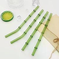 ราคา 【Hot】 ชุดหลอดดูดแก้วรูปไม้ไผ่ 9 ชิ้น หลอดดูดแบบใช้ซ้ำได้ พร้อมแปรงทำความสะอาดและถุง เหมาะสำหรับงานเทศกาล งานเลี้ยง งานแต่งงาน ค็อกเทล บาร์ และชายหาด (1735058538056418780)