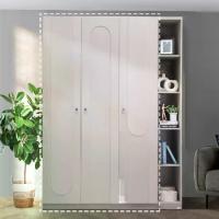 ราคา (Pre-order 8-15 วัน) SB FURNITURE ตู้เสื้อผ้า ขนาด 136 ซม. รุ่น Lavique สีครีม (W136xD60xH230 ซม) (1729714369473906938)