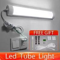 ราคา ไฟนีออนหลอด LED แบบมีสวิตช์ สายไฟ 110V/220V กำลังไฟ 10W/20W แถบไฟ 30/50 ซม. สำหรับห้องนั่งเล่น ห้องนอน ตู้เสื้อผ้า และห้องครัว (1734798932149962280)