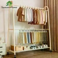 ราคา Sweven Home ราวตากผ้า ตู้เสื้อผ้า ชั้นวางของ ราวแขวนผ้า พร้อมชั้นวาง ราวแขวนเสื้อผ้า เเข็งเเรง สามารถประกอบเองได้ง่ายๆ (1734195735676684066)