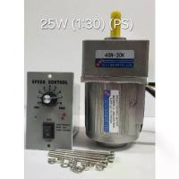 ราคา มอเตอร์เกียร์ 220V 25w(ไต้หวัน) AC ไฟ 1 เฟส 25W ปรับความเร็วรอบได้ หัวเกียร์ (1:30)มอเตอร์ปรับรอบ ตัวปรับความเร็ว (1735398996128400642)