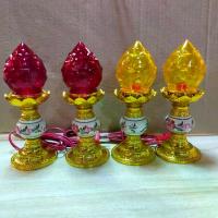 ราคา พร้อมส่งจากไทย เชิงเทียนไฟฟ้า ดอกบัวแก้ว (ขามุก กลีบบัว)(ลายดอก กลีบบัว) โคมไฟเจ้าที่ โคมไฟตั้งโต๊ะ ดอกบัวนอกคริสตัล งานจริงสวยมาก (1734602782018209260)