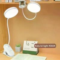 ราคา โคมไฟตั้งโต๊ะ LED ชาร์จผ่าน USB ไฟกลางคืนพร้อมที่หนีบแบบพับได้ ขาตั้งอ่านหนังสือ โหมดสัมผัส 3 แบบ ปรับความสว่างได้ ปกป้องดวงตา (1734984645315953888)