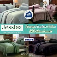 ราคา Jessica 500 เส้นด้าย ครบชุด ผ้าปูที่นอน + ผ้านวม รุ่น QS Jacquard Premium Cotton Luxury 100% คอตต้อน (1733772252142798709)