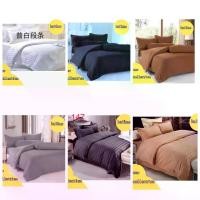ราคา COD (6ลาย)ลายขายดี ชุดผ้าปูที่นอน+ผ้านวมลายริ้วสีพื้น ครบเซต 6 ชิ้น ขนาด 3.5/ 5 /6 ฟุต 1 เซต มี ผ้านวม 1 ผ้าปู 1 ปลอกหมอน 2 ปลอกหมอนข้าง2พร้อมส่ (1734890106321601891)