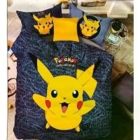 ราคา ชุดเครื่องนอนลายปิกาจู ขนาด 3.5,5,6 ฟุต ผ้าปูที่นอน + ผ้านวมครบชุด" (1735255901324018709)