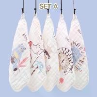ราคา GBG ผ้าเช็ดหน้าเด็ก รุ่น Petto เซต 5 ผืน ผ้าสาลู ไม่ระคายเคืองผิว ใช้ได้อเนกประสงค์ ผ้าเช็ดผม ผ้าเช็ดตัว (1735215305879487556)