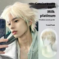 ราคา วิกผมสังเคราะห์, สำหรับผู้ชาย, วิกผมสั้น, สไตล์โมเดิร์น, วิกผมเต็มเครื่อง, แฟชั่น, ประเภทสำหรับผู้ชาย แฮร์พีชผม ไฮไลท์ เปีย สําเร็จ รูป โก๊ะ ผม (1735282410088727766)