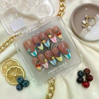 ราคา [รหัส A04] เล็บปลอม Handmade สายหวาน สายฝอ ผลไม้ งานเพ้นท์ งานปั้นนูน (1731710144388040585)