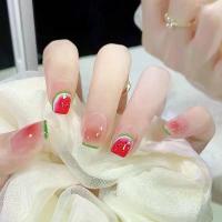 ราคา ขายส่งเล็บปลอมแบบติดได้ เล็บปลอมรูปแตงโมที่น่ารักและสนุกสนาน เล็บปลอมสำเร็จรูปพร้อมใส่ แผ่นแปะเล็บปลอม เล็บปลอม (1734623017341060915)