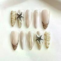 ราคา เล็บเจล เล็บปลอม เล็บเจลเกาหลี เล็บปั้นนูน เล็บเปลือกหอย เล็บปลอมพร้อมติด เล็บเจลพร้อมติด (ปลาดาวโทนน้ำตาล) (1734536865554401148)
