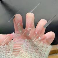 ราคา เล็บปลอม เล็บปลอมสำเร็จรูปยาว เล็บปลอม pvc มีแมว, Peach Mist ลุคละมุน, บลัชเพชรระยิบระยับแบบซ้อนชั้น, แสงข้างแบบตาแมว, สไตล์หวานเย้ายวน, งานทำมือ, เล็บติด (1735352817083188386)
