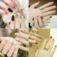 ราคา เล็บปลอม, เล็บสวมใส่ได้, การออกแบบกริดและดอกไม้, สติ๊กเกอร์คามิเลียนางฟ้า, เล็บปลอม, กล่อง, เล็บที่สวมใส่ได้ (1732089100452070438)
