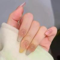 ราคา เล็บปลอม เล็บปลอมสำเร็จรูปยาว เล็บปลอม pvc เล็บปลอมแบบติด แฟชั่นสีชมพูธรรมชาติไล่เฉด สไตล์ใสเซ็กซี่ สีตัดกัน โทนสาวน้อยลุคละมุน เรียบง่าย เหมาะสำหรับใส่ทุกวันและไปทำงาน รูปทรงสั้นทรงวงรีแบบแผ่น (17353