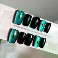 ราคา สติ๊กเกอร์ติดเล็บแฮนด์เมดบริสุทธิ์, การออกแบบตาแมว, เล็บปลอม, 5051 #, [Devil's Eye] (1731197631602853700)