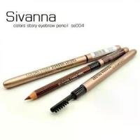 ราคา [TK ขายร้อน] ดินสอเขียนคิ้ว Es004 Sivanna Color Story ดินสอเขียนคิ้ว Sivanna พร้อมแปรง (12 ชิ้น) (1733862968003036258)