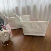 ราคา กระเป๋าเครื่องเขียน, กระเป๋าเก็บดินสอ, กระเป๋าเครื่องสำอาง, กระเป๋าเครื่องสำอาง DIY สีพื้น, กระเป๋าดินสอผ้าแคนวาสมีซิป, นักเรียนสามารถพิมพ์โลโก้ได้ (1735328350214260076)