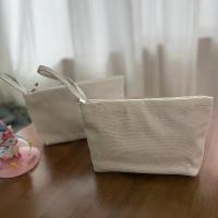 ราคา กระเป๋าเครื่องสำอาง DIY สีพื้น, กระเป๋าเครื่องเขียน, กระเป๋าเก็บดินสอ, กระเป๋าดินสอผ้าแคนวาสแบบมีซิป, นักเรียนสามารถพิมพ์โลโก้ได้ (1735328484026058092)