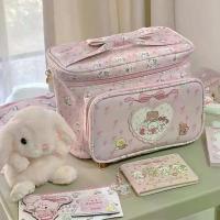 ราคา กระเป๋าเครื่องสำอาง MIKKO ขนาดใหญ่ ความจุมาก กระเป๋าถือสี่เหลี่ยมน่ารัก กระเป๋าเครื่องสำอางอเนกประสงค์ (1733890961591141709)