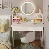 ราคา LightLoft ความคงทน โต๊ะเครื่องแป้ง โต๊ะแต่งหน้า โต๊ะเครื่องแป้งพร้อมกระจก โต๊ะเครื่องสำอาง ขาโต๊ะเป็นเหล็ก รุ่น G-2312/G-2313 (1731114020509944111)