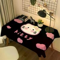 ราคา ผ้าปูโต๊ะลายการ์ตูน Hello Kitty แมวคิตตี้ ปกเต็ม เหมาะสำหรับหอพัก ห้องนอน โต๊ะทำงาน โต๊ะเครื่องแป้ง ผ้าคลุมกันฝุ่น (1732214885934533354)