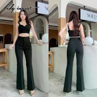 ราคา ขาม้า (2ตะขอ ซิปด้านหน้า และซิปด้านข้าง) ผ้าโรเชฟ กางเกงขาม้า กางเกงเอวสูง ผู้หญิง สีดำ สีขาว ใส่ทำงาน LT25 คําแนะนําผลิตภัณฑ์ใหม่ของเดือนนี้ (1735494246905447942)