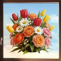 ราคา ดอกไม้สีสันสดใสใหม่, ดอกไม้แห่งความสุข, ภาพวาดกระจก, ระเบียง, ร้านอาหาร, ประตูและหน้าต่าง, บรรยากาศ, สติกเกอร์หน้าต่าง, สติกเกอร์ไฟฟ้าสถิตบ้านไร้กาว|วอลเปเปอร์|สติกเกอร์ติดผนัง|ว (1735363285157840199)
