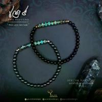 ราคา สร้อยข้อมือหิน " แอฟริกันเทอร์ควอยซ์ : African Turquoise " สไตล์ Unisex กำไลหิน ร้อยคู่กับ เฮมาไทต์ หรือ นิลโอนิกซ์ (1734468820894975465)