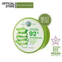 ราคา NATURE REPUBLIC SOOTHING & MOISTURE ALOE VERA 92% SOOTHING GEL (300ml) เจลว่านหางจระเข้ ผิวชุ่มชื้น (1732930531087976012)