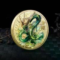 ราคา จีน Mythical Beasts เหรียญสะสมมังกรเหรียญ Tiger Suzaku Zodiac Tai Chi เหรียญที่ระลึกโชค (1734858525524264951)