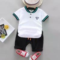 ราคา ชุดเสื้อผ้าแฟชั่นเด็กทารก สไตล์เกาหลี เสื้อโปโลเด็กผู้ชาย กางเกงขาสั้นผ้าฝ้ายเด็ก ชุดเด็กทารก 2 ชิ้น ชุด เซ็ต เด็ก ตรุษ จีน สี นีออน สูท เซต น่ารัก (1734645658256443244)