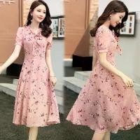 ราคา ชุดเดรสลายดอกไม้เล็กผูกโบว์ผ้าลูกไม้ สไตล์นางฟ้าฤดูร้อน ฝรั่งเศส แขนสั้น ทรงเข้ารูป พิมพ์ลาย ชุดเดรส (1733890048330662981)