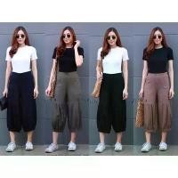 ราคา กางเกงขาบอลลูน 5 ส่วนผ้าลินินและผ้ายีนส์ฟอกแต่งกระเป๋าด้านหน้าเอวฟรีไซส์ ใส่ยางยืดด้านหลัง กางเกงแม้ว กางเกงฮาเร็ม ผู้หญิง เสื้อผ้า กางเกง อินเดีย Pants Clothing Women (1729548805653694581)