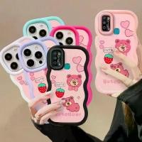 ราคา เคสสำหรับ Infinix Hot 9 Play, Infinix Hot 10 Play, Infinix Hot 11 Play และ Infinix Smart 5 (2021 อินเดีย) ลายการ์ตูนน่ารัก ปกป้องเต็มพื้นที่ กันกระแทกและคลื่นตก เคสน้ำตาลสีสตรอเบ (1735268017306764407)