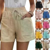 ราคา กางเกงขาสั้นลำลองผู้หญิง ฤดูร้อน ใส่สบาย น้ำหนักเบา ทรงหลวม ทำจากผ้าลินิน มีกระเป๋า สีพื้น พลัสไซส์ เอวสูง กางเกงขากว้าง มาใหม่ กางเกง ขา สั้น ผ้าไหม อิตาลี (1731986043398685931)