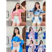 ราคา ️Summer ️️เสื้อคลุมมาพร้อมเกาะอกใส่ไปทะเลแต่งตุ้มน่ารักมากค่ะ ปังมาก สาว อวบอ้วน ลาย ดอก ผ้าไหม อิตาลี สงกรานต์ ผูก โบว์ น่ารัก สไตล์เกาหลี อก 52 ไซส์ ใหญ่ ผู้ (1734907332410115455)