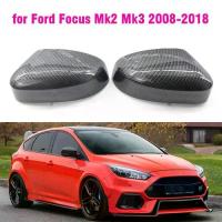 ราคา ฝาครอบกระจกมองข้างด้านสีดำเงาไฟเบอร์คาร์บอน สำหรับ Ford Focus รุ่น MK2/MK3 ปี 2008–2017 ชิ้นส่วนรถยนต์ ตกแต่งรถ (1735392040865072625)