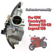 ราคา เหมาะสำหรับ GPX Country125 / Demon 150 GR Legend ชุดคาร์บูเรเตอร์มอเตอร์ไซค์พร้อมสายไฟ (1734359645458105486)