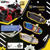 ราคา ที่นิยมมากที่สุด คอท่อ GPX Demon 150GR/GR คาบู วัสดุแสตนเลสเกรด304 + ปลายท่อ Akrapovic ฟรีแคทลดเสียง (1732487092574914521)