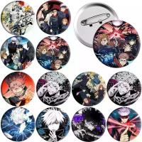 ราคา 【sxystal】 เข็มกลัดวงกลมขนาด 58 มม. ลายอนิเมะ Jujutsu Kaisen สไตล์เท่ ไอเท็มสร้างสรรค์สำหรับเสื้อผ้า หมวก กระเป๋าเป้ ใช้ตกแต่งคอสเพลย์ ของขวัญ และของเล่น (1735345087810537362)