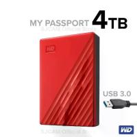 ราคา WD External Harddisk 4TB ฮาร์ดดิสก์แบบพกพา My Passport, USB 3.0 External HDD 2.5" (WDBPKJ0040BRD-WESN)สีแดง ประกัน 3ปี (1735491550365386311)