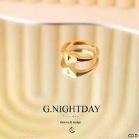 ราคา ☬G.NIGHTDAY - You stole my heart แหวนสีทอง ทรงเก๋ เพิ่มดีเทลหน้าเป็นหัวใจ สามารถสลักอักษรแทนใจได้ (แหวนหัวใจ)♠TH COD (1735552451381790243)