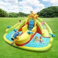 ราคา [ รุ่นใหญ่ ] บ้านลมเด็กลายเรือโจรสลัด (มีพร้อมปั๊มลม) บ้านลมสำหรับเด็ก 3.9 x 5.08 x 2.1 เมตร สไลเดอร์เป่าลมและสระน้ำ (1730588877583648858)