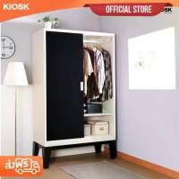 ราคา [จัดส่งพร้อมติดตั้งฟรี] KIOSK ตู้เสื้อผ้ารุ่นRopaบานเลื่อนทึบ W120 x D56 x H200 **มีใบกำกับภาษี** (1730274079916722632)