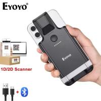 ราคา อัพเกรด Eyoyo QR Code Scanner บลูทูธ Android Barcode Scanner แบบพกพากลับคลิปไร้สาย 1D 2D UPC ISBN สินค้าคงคลัง Barcode Reader PDF417 ข้อมูล Matrix รหัสใช้งานร่วมกับ iPhone (1735270759156581602)