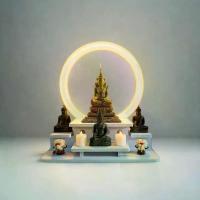 ราคา หิ้งพระ หิ้งพระตั้งโต๊ะ หิ้งพระมีไฟ วงกลม มินิมอล หิ้งพระโมเดิร์น ชั้นวางพระ หิ้งพระพิฆเนศ NEON-01 (1729699929151080541)