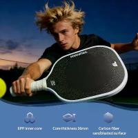 ราคา 2025 CRBN Trufoam Genesis TF1 16mm High-density Foam Core White Powerful T700 Carbon Fiber Training Pickleball Paddle (1735550032281109969)