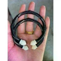 ราคา Authentic Surin Elephant Tail Bangle 5mm Horse Stripe Real Ivory Lotus Design/ของแท้จังหวัดสุรินทร์ กำไลหางช้าง ลายทางม้าขนาด 5 มิลลิเมตร ลายดอกบัวจากงาช้างแท้ (1735474742122153413)