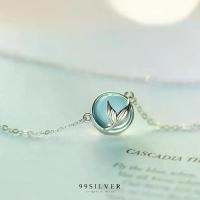 ราคา จี้หางนางเงือก Mermaid Tail ดีไซน์เป็นฟองอากาศในน้ำด้วยหินสีฟ้าอ่อนสวยงาม (P72) (1730350241933134295)